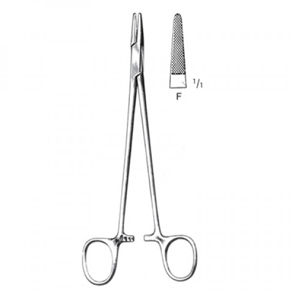Needle Holders with Carbide Tips  Handle